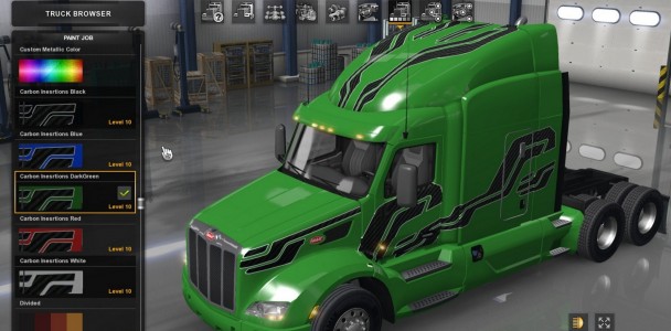 Peterbilt 579 Carbon Insertions Skin Pack 1