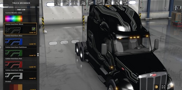 Peterbilt 579 Carbon Insertions Skin Pack 4